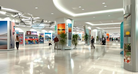 Ästhetisches Design und Atmosphäre in Reisezentren